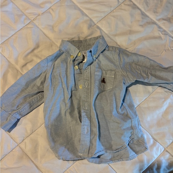 GAP Classic Blue Button Down Shirt Cotton Blend - Picture 1 of 2